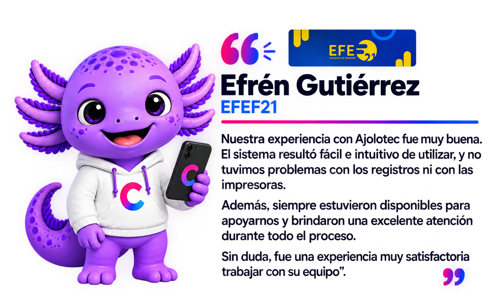 Testimonio EFEF21
